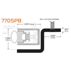 ZERO 770STST Stainless Steel Adjustable Sound Seal