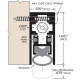 ZERO 365FS-AA Clear Anodized/Automatic Door Bottom/Heavy Duty/Intumescent