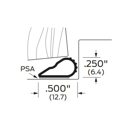 ZERO 188S Silicone/ PSA - Weather Stripping