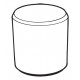 Peter Pepper LT Cylindrical Laminate Drum Table