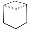  LTC24H-RW-AV-PL- Cube Laminate Drum Table