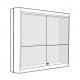 Peter Pepper ESW PepperMint Sliding Wall Mounted Showcase