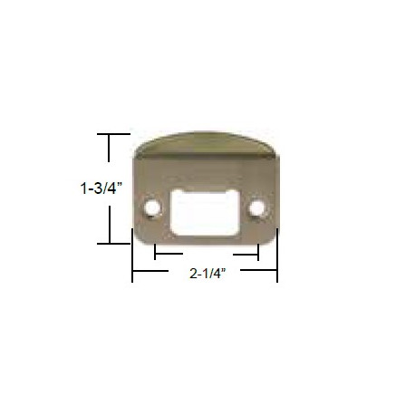 Pamex PD9SP Full Lip, Round Corner Strike Plate, 2-1/4"x 1-3/4"