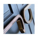  DESSAU-Semi Aged Brass Door Handle (650mm X 150mm)