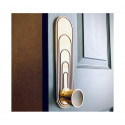  DARMSTADTSemi Aged Brass Round Lever Handle (295mm x 70mm)