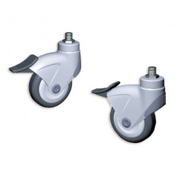 Sugatsune EX-100N Dual Brake System Caster (Threaded Bolt Type)