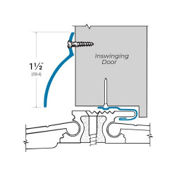 Accurate OB15 Bronze Weather Strip, Out-Swinging Door Bottom