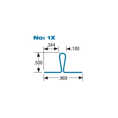 Accurate 1X, Window Weather Strip Series 10X