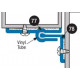 Accurate A78 Aluminium Weather Strip, In-Swinging Door Spring