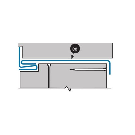 Accurate CC2 Hinged Door Weather Strip, Combination Cap and Interlock