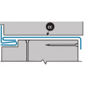 Accurate CC2 Hinged Door Weather Strip, Combination Cap and Interlock