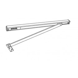 Cal-Royal CON880 Heavy Duty Concealed Overhead Door Stop Only, UL Listed, Finish- Satin Stainless Steel