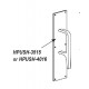 Cal Royal HPUSH-3515 / HPUSH-4016 Modern Hospital Double Pull Arm with Push Plate for Touchless Entry