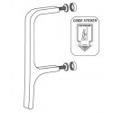 Cal Royal HPUL-850US1 Modern Hospital Hands-Free Double Pull Arm with Anti-Microbial Coating
