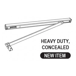 Cal-Royal CON884H Heavy Duty Concealed Overhead Door Holder with Hold-Open, Size-4, Finish- Satin Stainless Steel