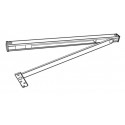 Cal-Royal HD66 Heavy Duty Surface Overhead Door Stop Only, UL Listed, Finish-Satin Stainless Steel