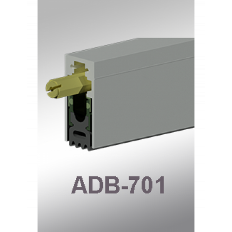 Cal-Royal ADB-701 Heavy Duty, Surface/Semi-Mortised Automatic Door Bottom w/ Neoprene Seal