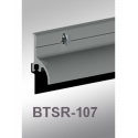 Cal Royal BTSR-107AV-48INS107-36 Door Bottom Sweep with Rain Drip made of Extruded Aluminum Retainer and Vinyl Insert