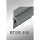 Cal-Royal BTSR-108 Door Bottom Sweep with Rain Drip made of Extruded Aluminum Retainer and Vinyl Insert