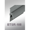 Cal Royal BTSR-108DV-48 Door Bottom Sweep with Rain Drip made of Extruded Aluminum Retainer and Vinyl Insert