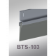 Cal-Royal BTS-103 Door Bottom Sweep made of Extruded Aluminum Retainer and Vinyl Insert