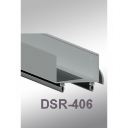 Cal-Royal DSR-406 Aluminum Door Shoe with Rain Drip and Vinyl Insert