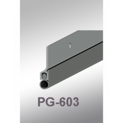 Cal-Royal PG-603 Aluminum Channel Perimeter Gasketing w/ Vinyl Insert