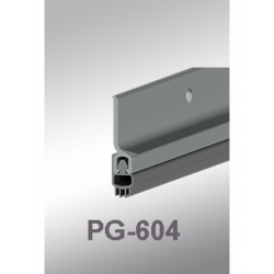 Cal-Royal PG-604 Aluminum Channel Perimeter Gasketing w/ Vinyl Insert