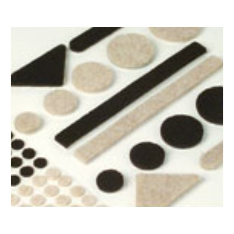 Expanded Technologies 12 Heavy Duty Tap in Felt Pads, Beign