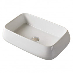 American Imaginations AI-28577 24-in. W Above Counter White Bathroom Vessel Sink For Deck Mount Deck Mount Drilling