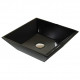 American Imaginations AI-28568 16.1-in. W Above Counter Black Bathroom Vessel Sink For Deck Mount Deck Mount Drilling