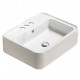 American Imaginations AI-28532 20.9-in. W Above Counter White Bathroom Vessel Sink For 3H4-in. Center Drilling