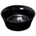 American Imaginations AI-28515 14.09-in. W Above Counter Black Bathroom Vessel Sink For Wall Mount Wall Mount Drilling