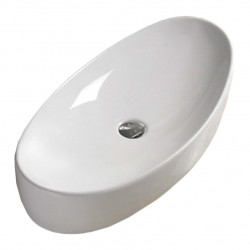 American Imaginations AI-28451 31-in. W Above Counter White Bathroom Vessel Sink For Wall Mount Wall Mount Drilling