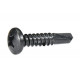 D&D 20PA-100 Bag of 100 - 1" Self-Drilling Screws, Flat Head, Square Drive, Unfinished, Stainless Steel