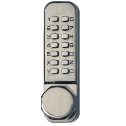 Kaba Simplex LD450 Series Light Duty Mechanical Pushbutton Lock w/ Latch Holdback & Octagon Knob