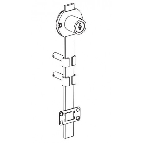 Compx D8090-14A, 3, 4G Gang Locks