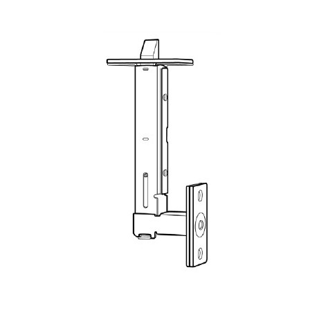 Cal-Royal FB780 Metal & Wood Door Universal Flush Bolts in Satin Stainless Steel