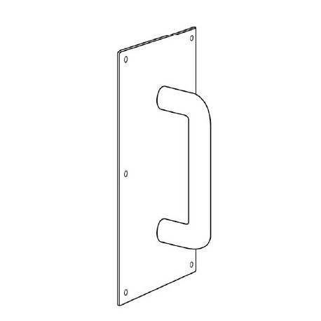Cal-Royal Solid Bar Round Pull Plate 1000 Series