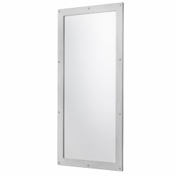 Kingsway KG231.9003 Anti Ligature Mirror with Secure Aluminum Frame, Powdercoated RAL-9003 Signal White