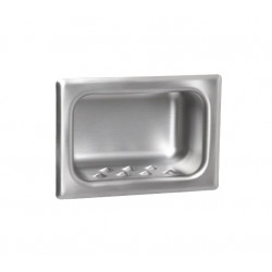 AJW US80 Security Soap Dish, Chase Mount - Recessed