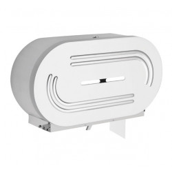 AJW U834 Rounded 10" Dual Jumbo Toilet Tissue Paper Dispenser