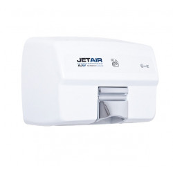 AJW U1525EA JETAIR Automatic Touchless 120 Volt Hand Dryer, White Powder Coat - Surface Mounted