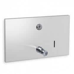AJW U1304 56oz Unidoor Horizontal Liquid Soap Dispenser - Recessed