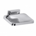 AJW UC22 Bright Chrome Surface Mounted Zamac Soap Dish w/ Drainage Holes