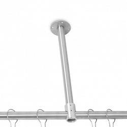 AJW UX2 1-1/4" Diameter Vertical Shower Curtain Rod