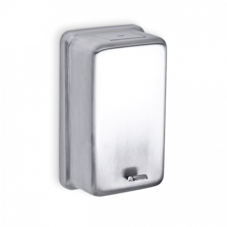 AJW U112 32oz Stainless Steel Powder Soap Dispenser - Surface Mounted