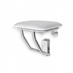 AJW U934 Retractable ADA Compliant Surface Mounted Shower Seat with Vinyl Fabric Cushion