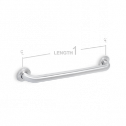 AJW UG20-A Concealed Set Screw Flange, 1.25" Diameter Bathroom or Shower Grab Bar - Configuration A
