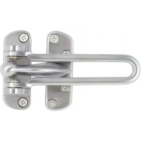 Delaney 465800 Safety Door Guard W/Angle Protector - Satin Chrome